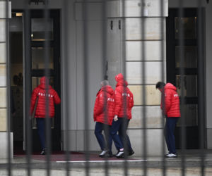 Kacper Tomasiak i skoczkowie u prezydenta