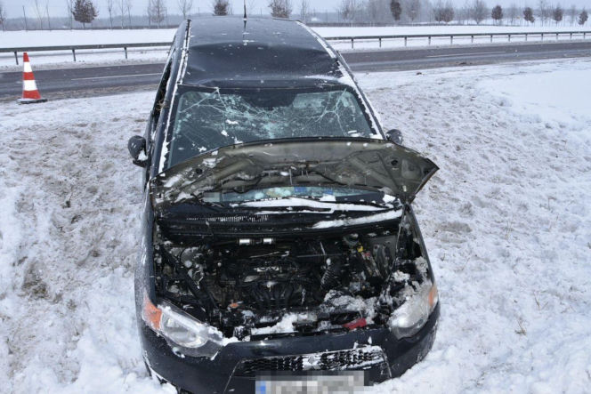 Dachowanie na S12/S17 w Kurowie