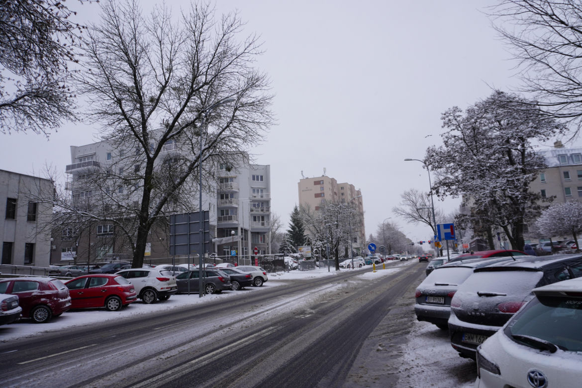 Sytuacja na drogach w Białymstoku. Styczniowy atak zimy w Podlaskiem