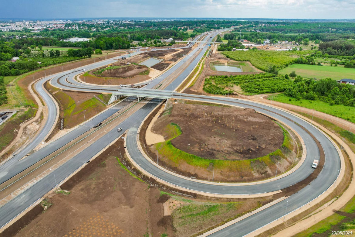 Tak wygląda plac budowy autostrady A2 od węzła Siedlce Zachód do węzła Siedlce Południe 