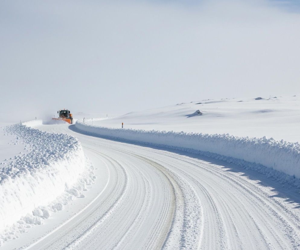 Atak zimy na Warmii. Sprawdź, co dzieje się na drogach
