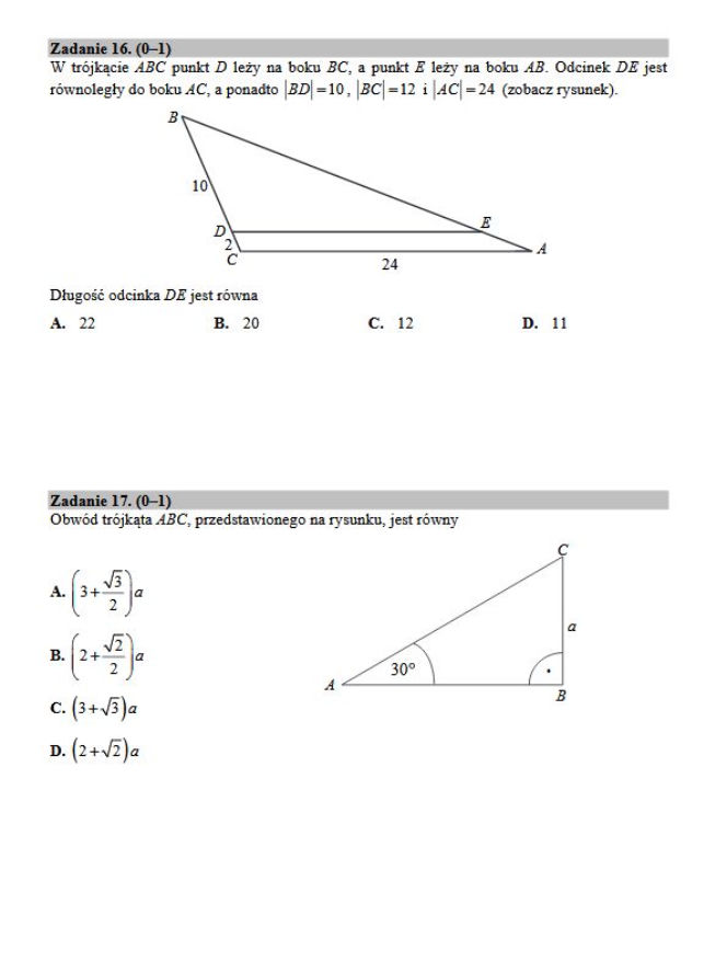 Matura 2017 matematyka podstawowa. [ARKUSZE, ZADANIA, PRZECIEKI]