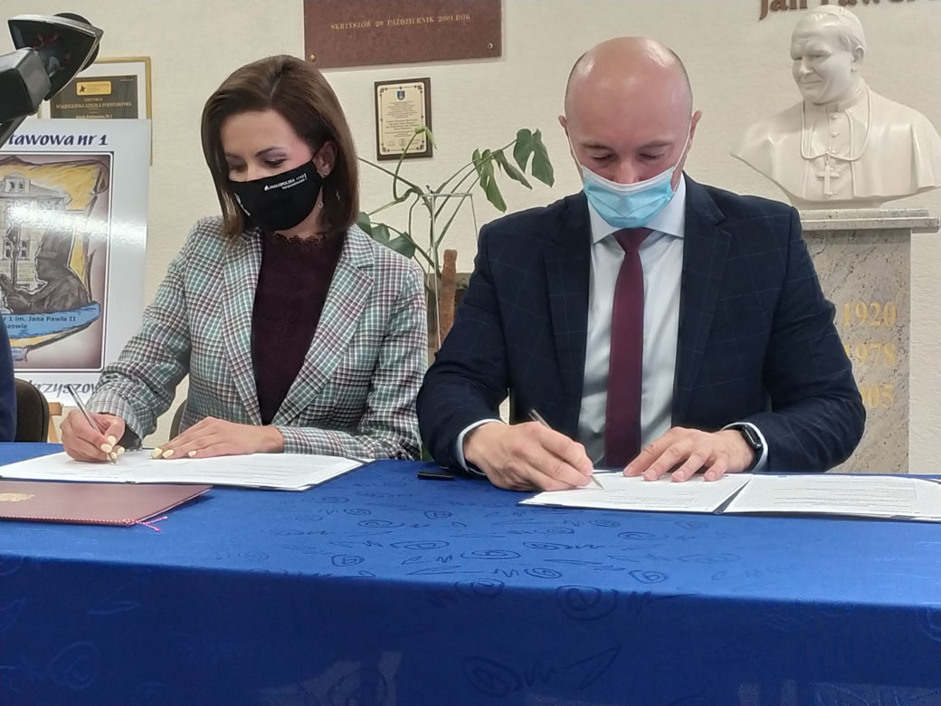 Zespół Szkół w Skrzyszowie szkołą modelową projektu HUMINE