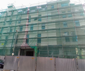 Budowa hotelu na Podzamczu - listopad 2020