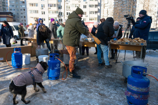 Kijów po rosyjskim ostrzale 3.02.2026