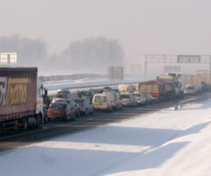 Karambol na autostradzie A4 w Gliwicach
