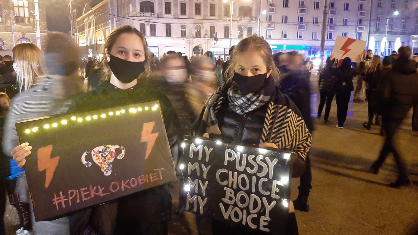 Niedzielny protest w centrum Poznania