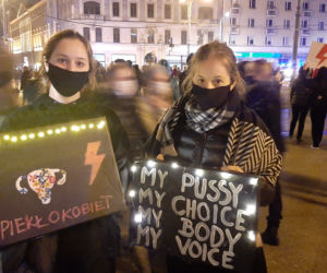 Niedzielny protest w centrum Poznania