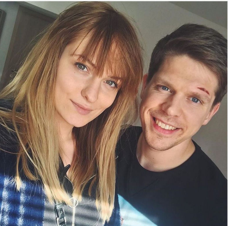 Na Wspólnej po wakacjach 2020. Michel (Mariusz Ochociński), Sandra (Michalina Robakiewicz)