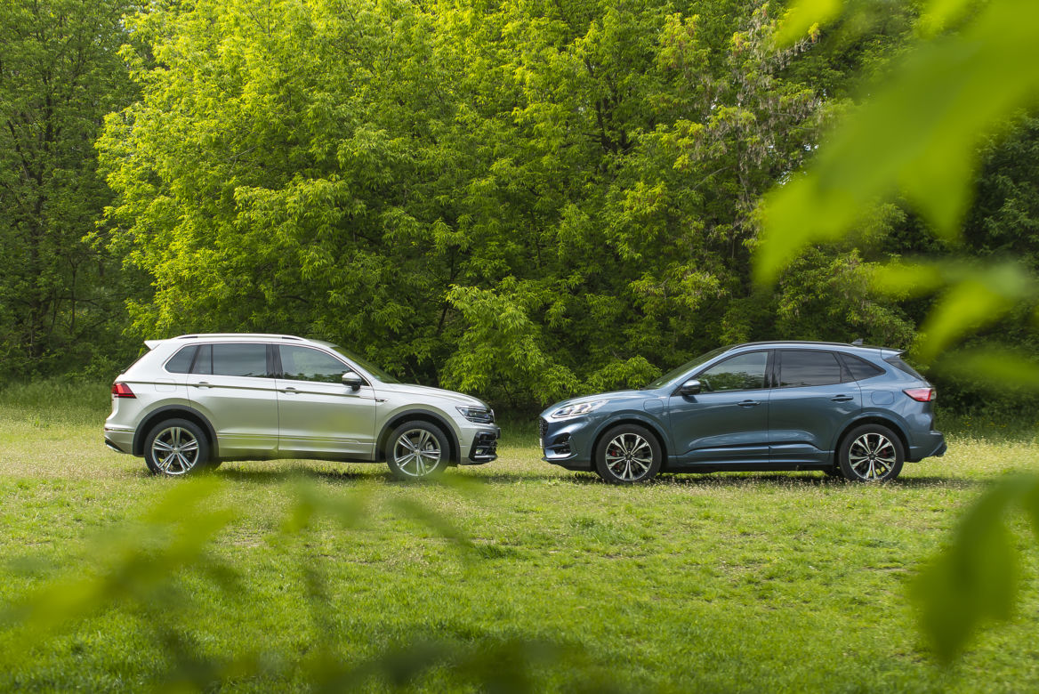 Ford Kuga 2.5 Plug-In Hybrid vs. Volkswagen Tiguan 2.0 TSI 