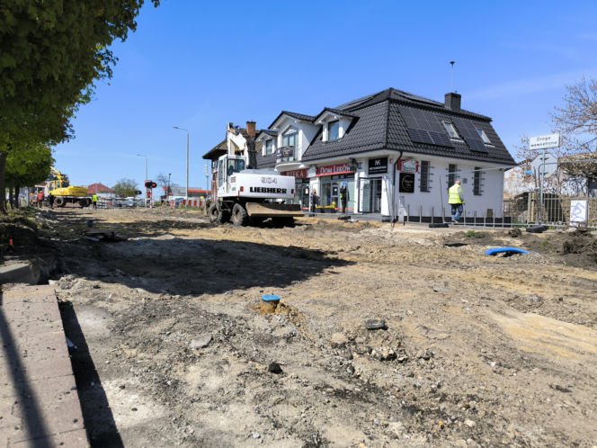 Remont ulicy Święciechowskiej w Lesznie kwiecień 2026