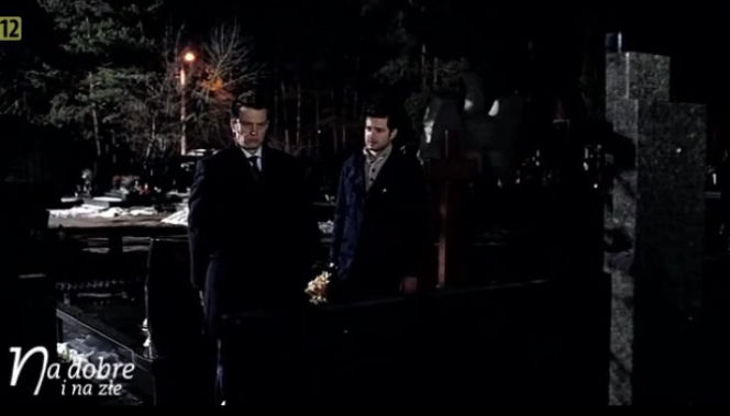 	Na dobre i na złe odc. 558. Adam Krajewski (Grzegorz Daukszewicz), Andrzej Falkowicz (Michał Żebrowski)