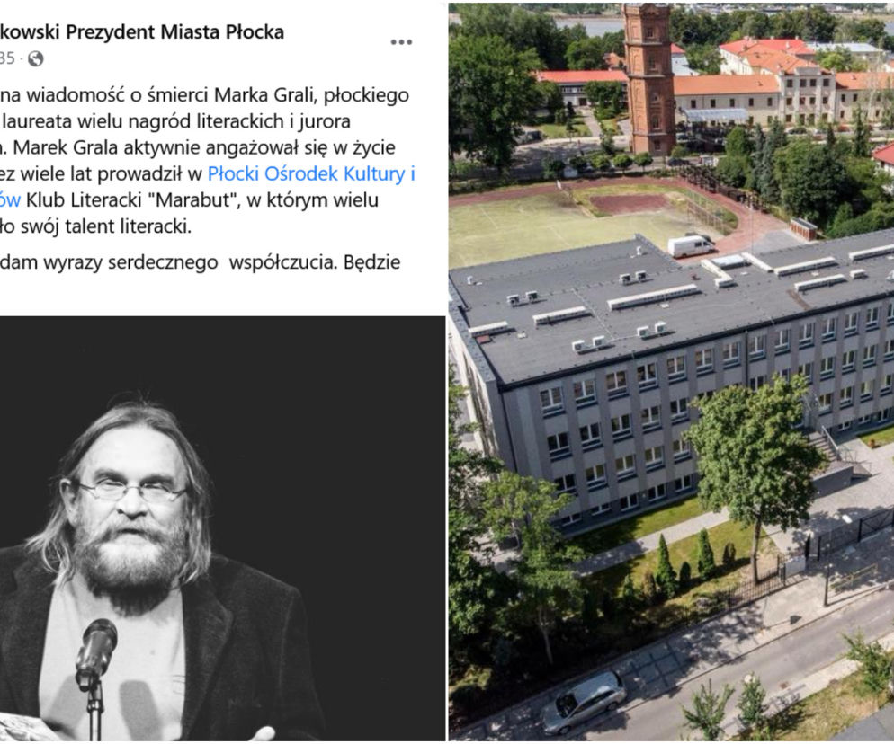 Płock. Nie żyje Marek Grala. Był znany miłośnikom poezji z całej Polski