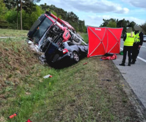 Tragiczny wypadek na DK nr 91 w Brzozie pod Toruniem