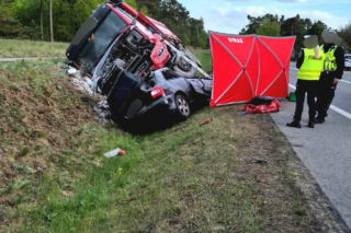 Tragiczny wypadek na DK nr 91 w Brzozie pod Toruniem