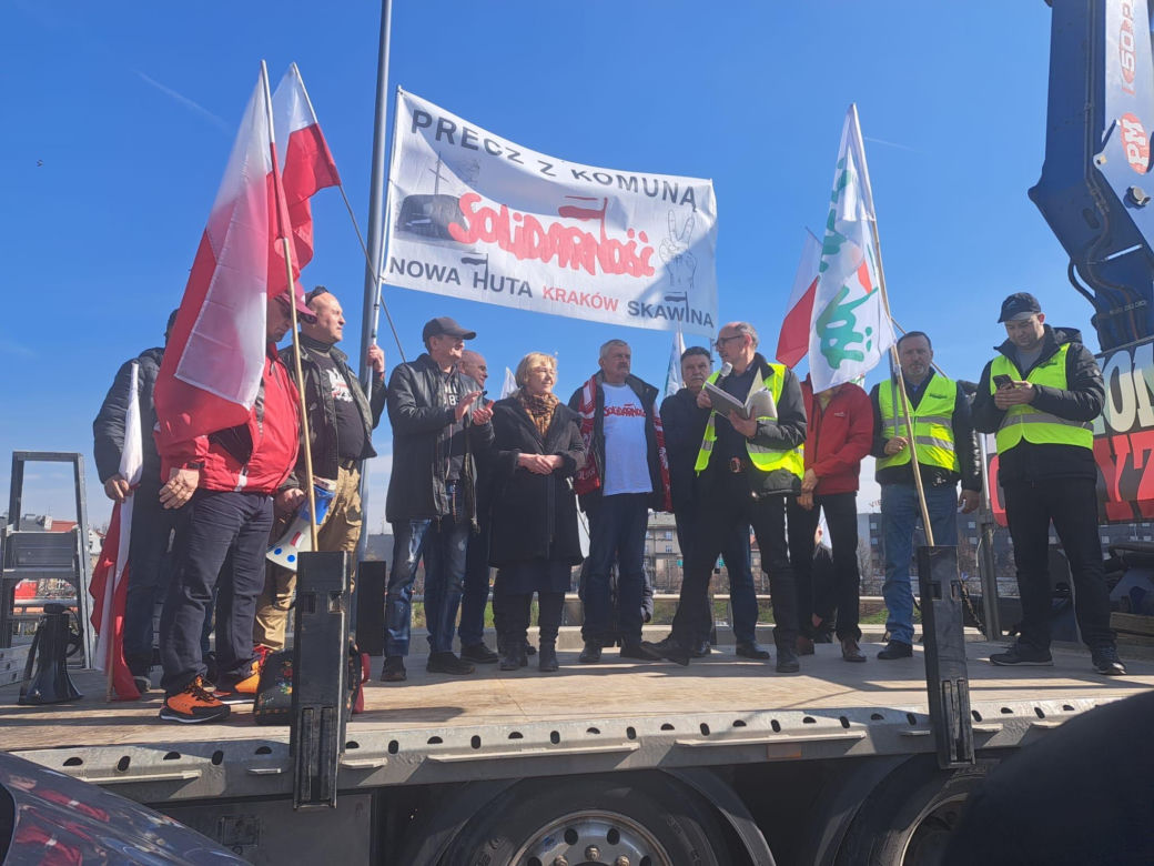Protest rolników w Krakowie. 20.03.2024