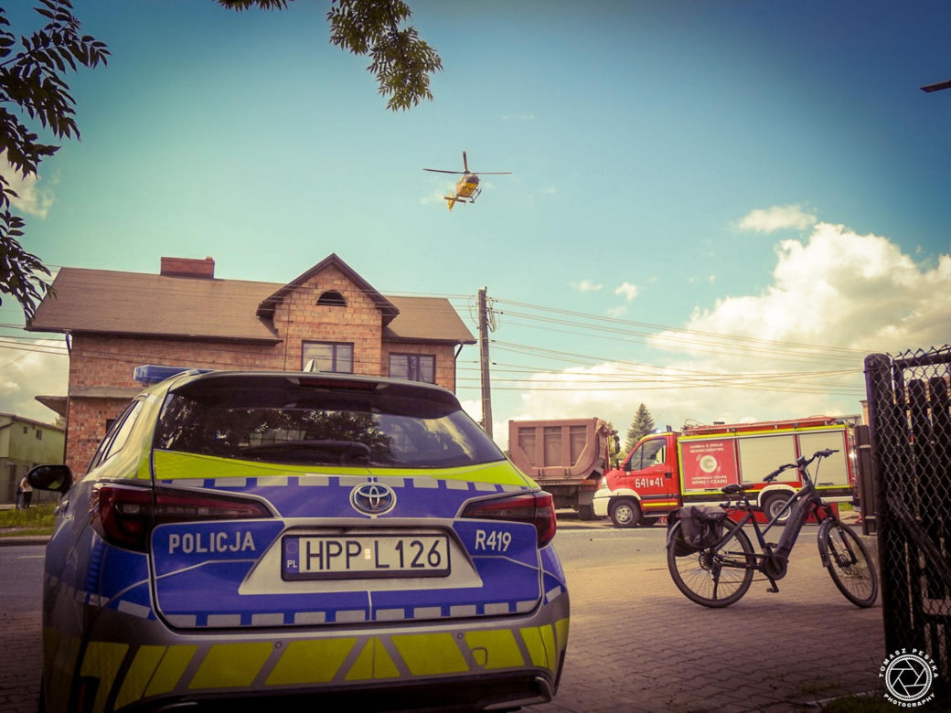Śmiertelny wypadek w Lędzinach. Nie żyje 66-letnia pasażerka samochodu osobowego