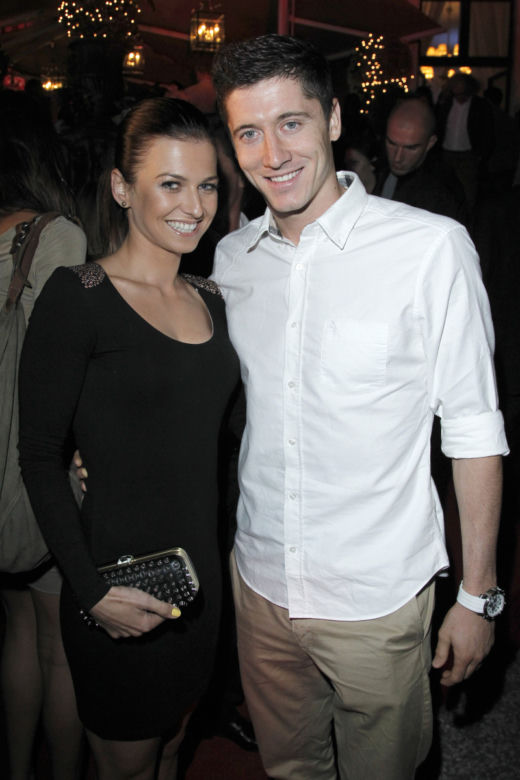 Anna Stachurska i Robert Lewandowski w 2012 roku