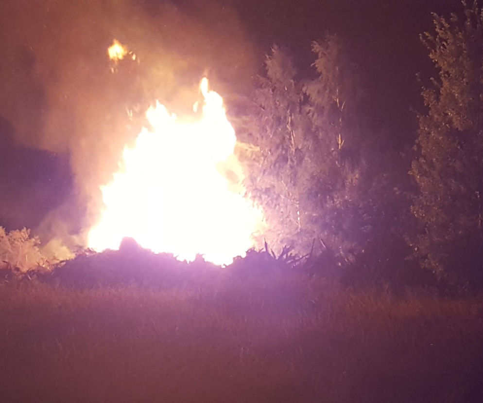 Pożar przy chociwelce