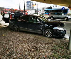 Trzy samochody zderzyły się na ulicy Jagiellońskiej