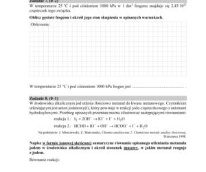 Matura 2020 ARKUSZE CKE: Chemia