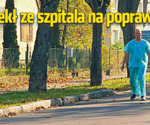 Uciekł ze szpitala na poprawiny