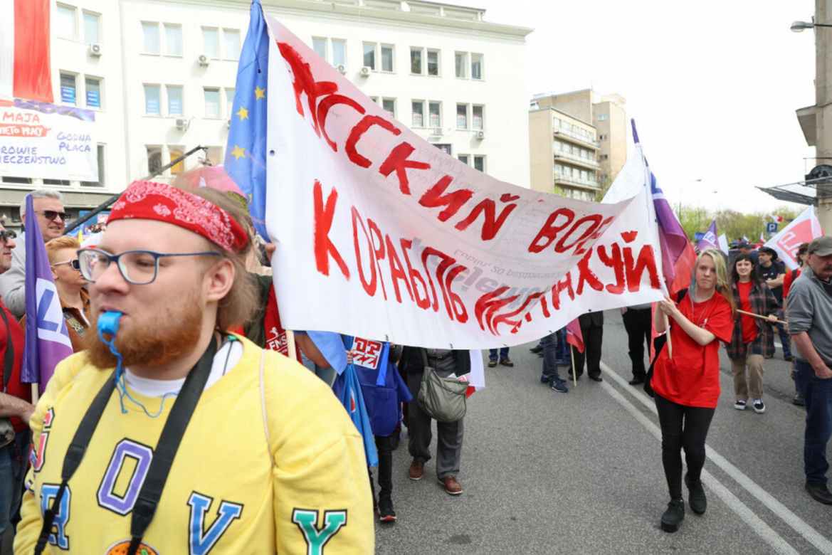 Pochód pierwszomajowy w Warszawie