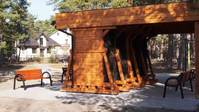 Tężnia solankowa na osiedlu Bór w Skarżysku-Kamiennej już gotowa