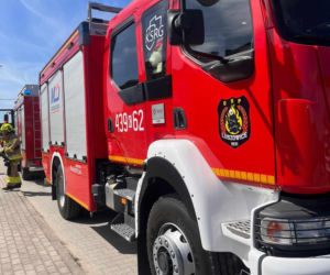 Ewakuacja szkoły w Luszowicach. Budynek musiało opuścić 265 osób