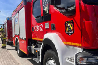 Ewakuacja szkoły w Luszowicach. Budynek musiało opuścić 265 osób