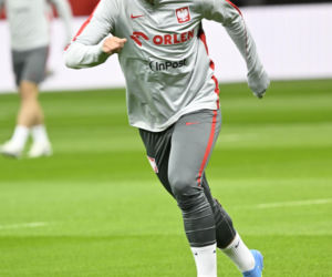 Trening reprezentacji Polski w Warszawie przed meczem z Albaną