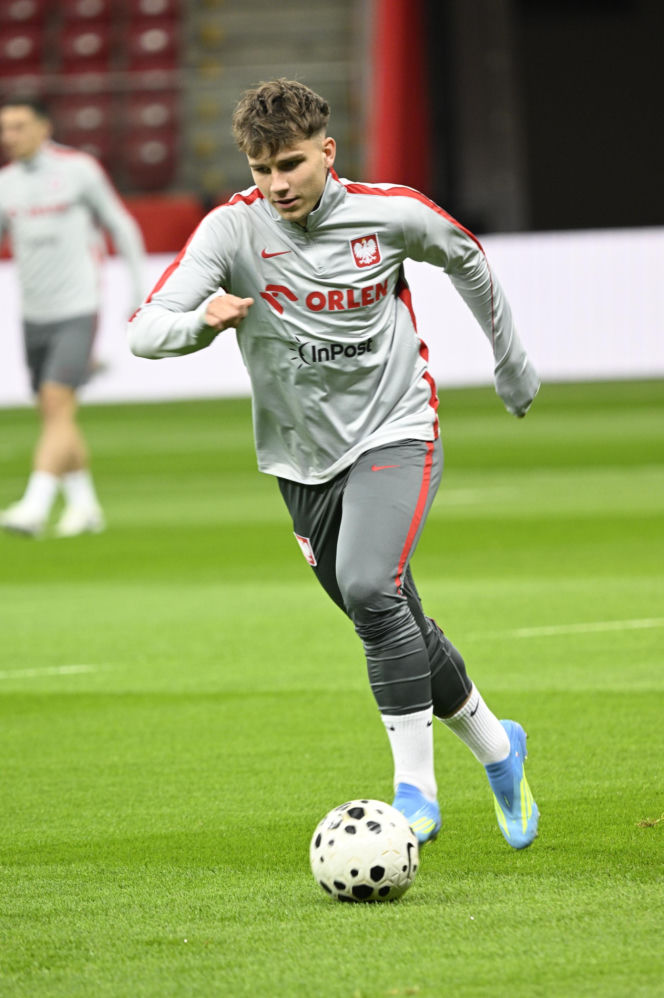 Trening reprezentacji Polski w Warszawie przed meczem z Albaną