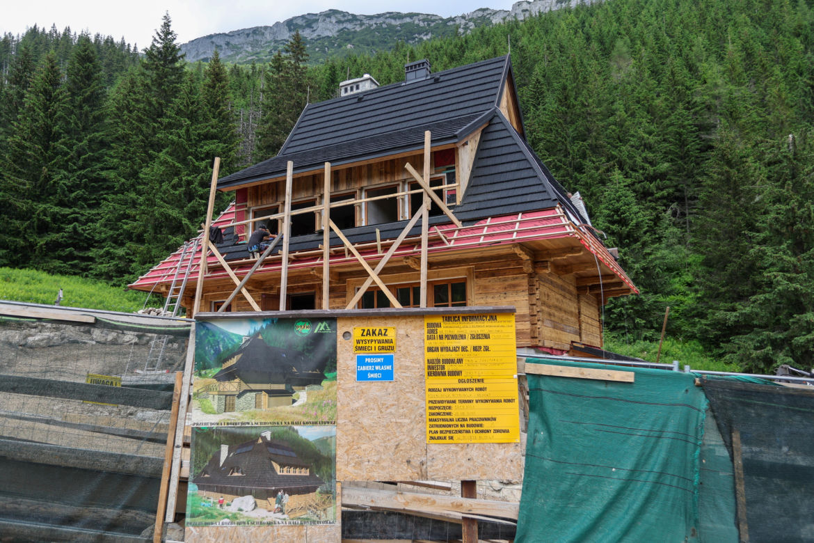 Remont schroniska na Hali Kondratowej