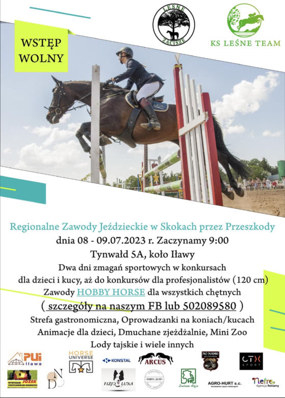 V Regionalne Zawody Jeździeckie w Skokach oraz Hobby Horse w Tynwałdzie