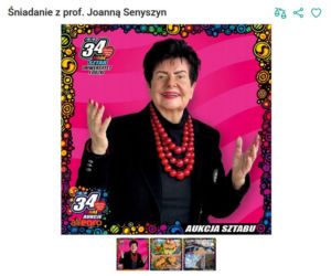 Gwiazdy grają z WOŚP na całego. Od sukni Santor po rakietę Świątek. Są też nocowanka z Wieniawą, pląsy z Musiałem i pranie z Dereszowską