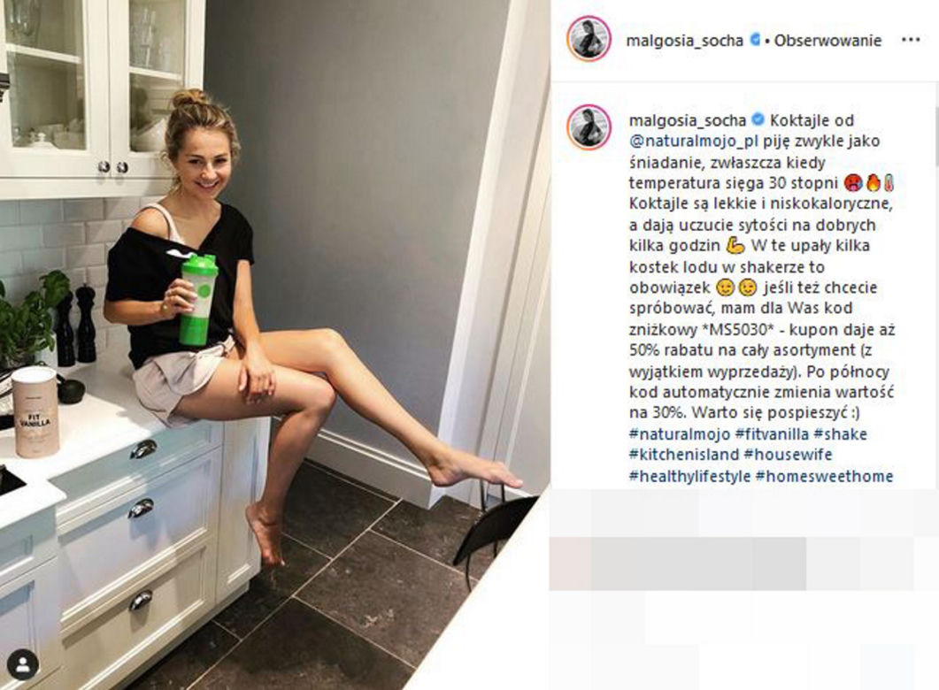 Małgorzata Socha została dwumilionerką