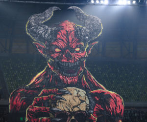 Lechia Gdańsk - Górnik Zabrze, zdjęcia kibiców i zawodników z meczu 18, kolejki PKO BP Ekstraklasy