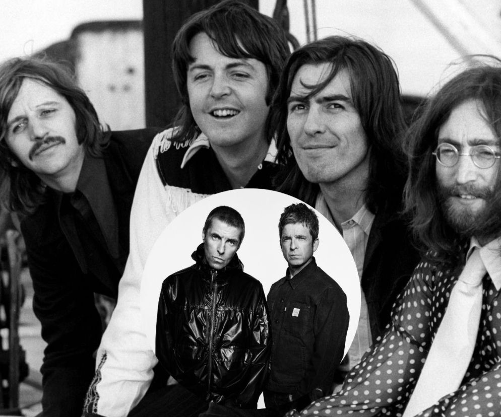Zespół The Beatles. W kółku na pierwszym planie bracia Gallagher z Oasis. O ich relacjach przeczytasz na EskaRock.