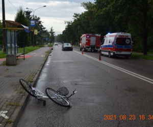 Potrącenie rowerzystki w Tarnowie