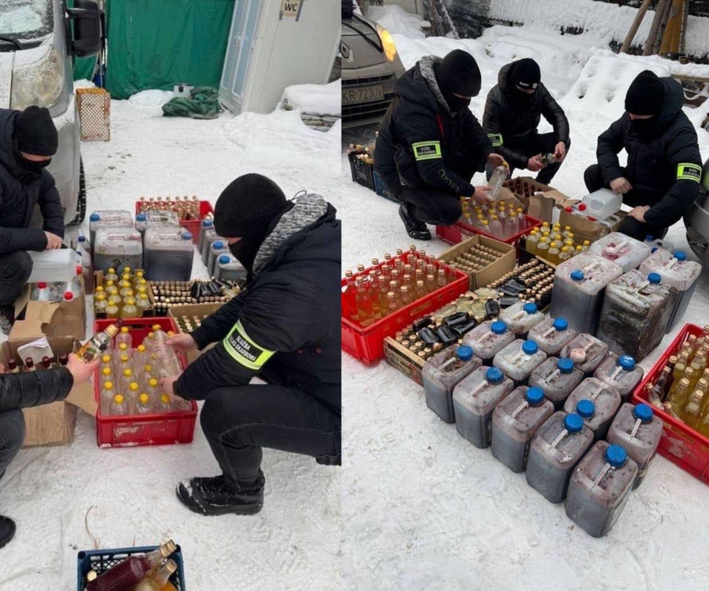 Małopolska KAS zatrzymała podejrzany alkohol podczas zawodów w skokach narciarskich w Zakopanem