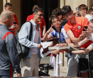 Robert Lewandowski na zgrupowaniu kadry we Wrocławiu