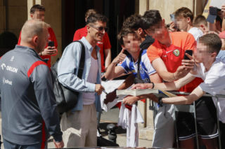 Robert Lewandowski na zgrupowaniu kadry we Wrocławiu
