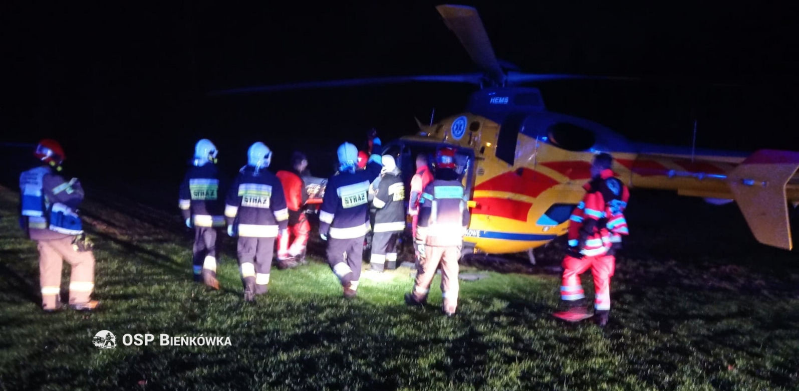 Koszmarny wypadek w czasie naprawy zbiornika CO pod Suchą Beskidzką! Mężczyzna poparzony wskutek wybuchu [ZDJĘCIA]