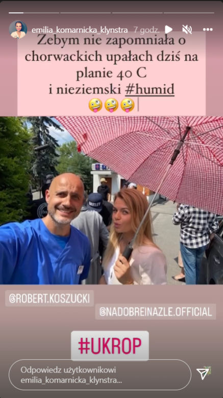 Na dobre i na złe po wakacjach 2022: Rafał Konica (Robert Koszucki), Agata (Emilia Komarnicka-Klynstra)