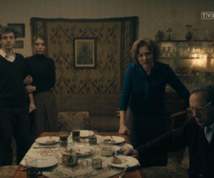 Stulecie Winnych 4, odc. 47: Ania (Urszula Grabowska), Michał (Stefan Pawłowski), Michał jr (Marcin Franc)