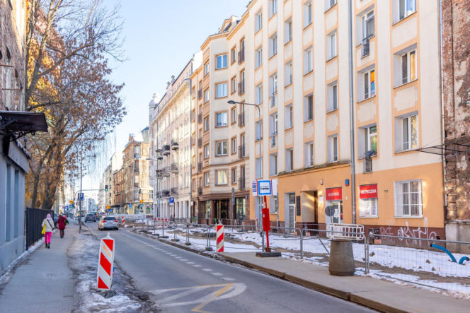 Przebudowa ul. Okrzei w Warszawie