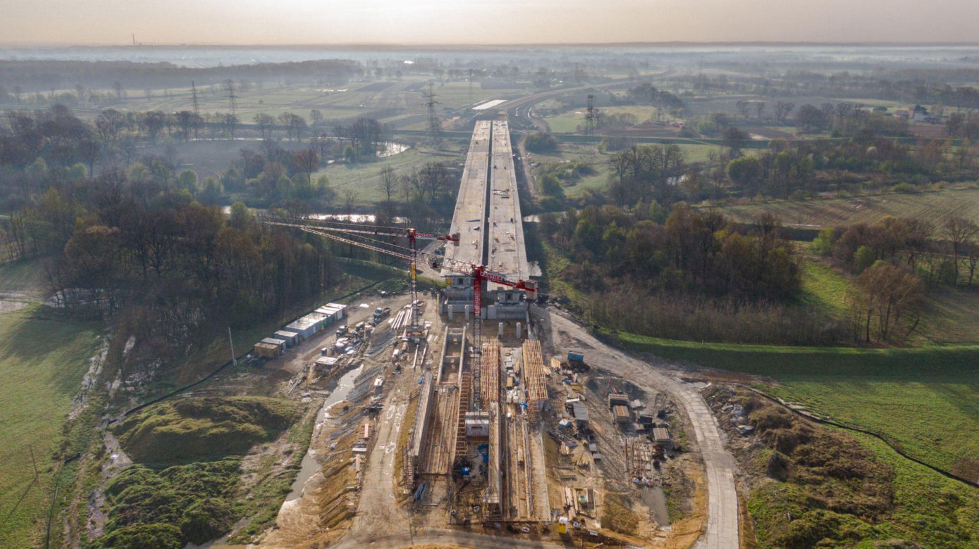 Budowa obwodnicy Oświęcimia - kwiecień 2024