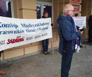 Pikieta nauczycieli w Rzeszowie