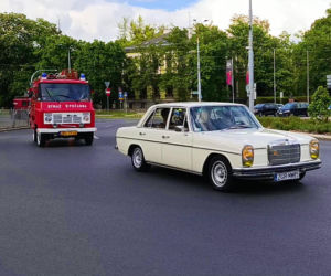 Parada zabytkowych pojazdów w Szczecinie