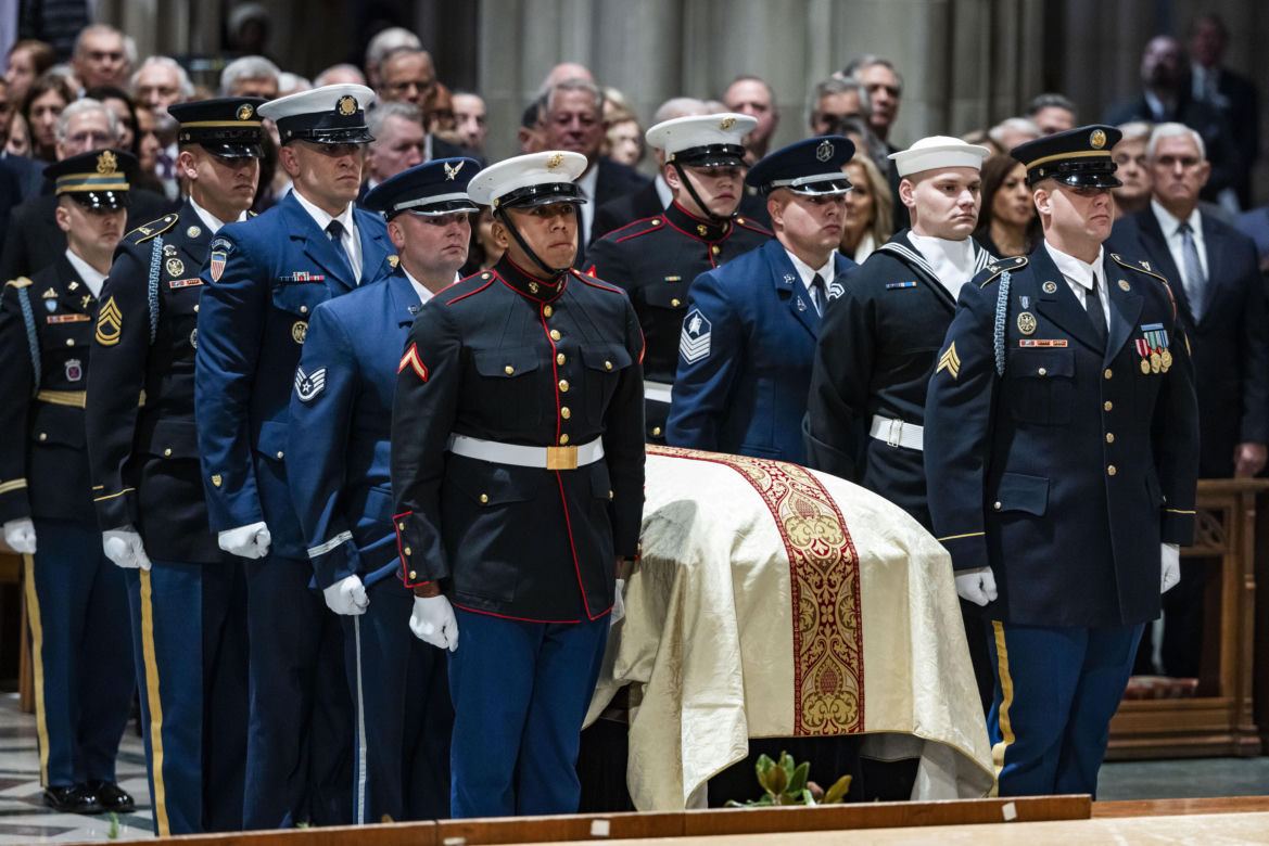 Bush, Biden i Harris wzięli udział w pogrzebie b. wiceprezydenta Dicka Cheneya